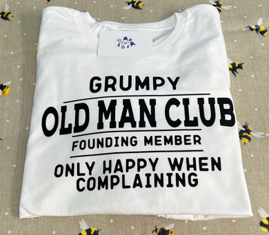 Grumpy old man club tshirt