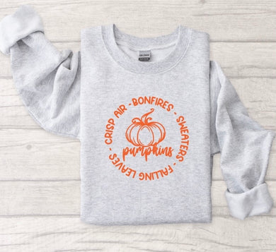 Pumpkin circle sweater