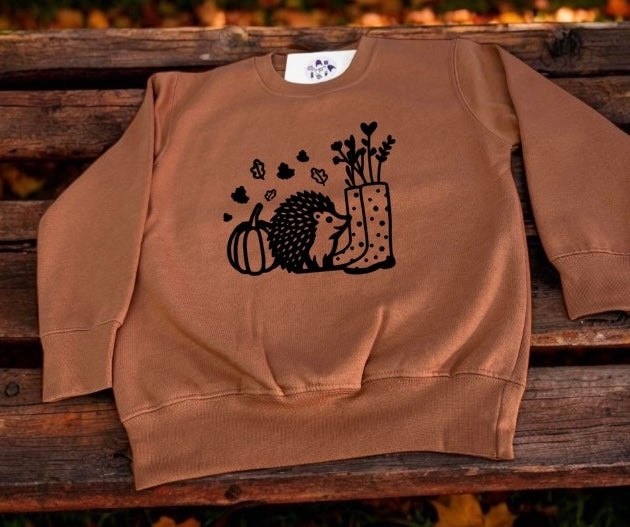 Hedgehog wellies sweater