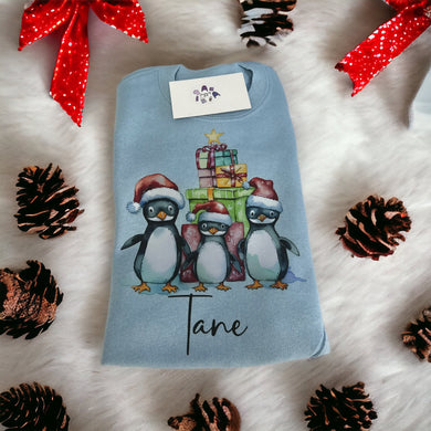 Christmas penguin sweater