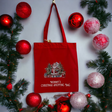 Christmas tote shopping bag