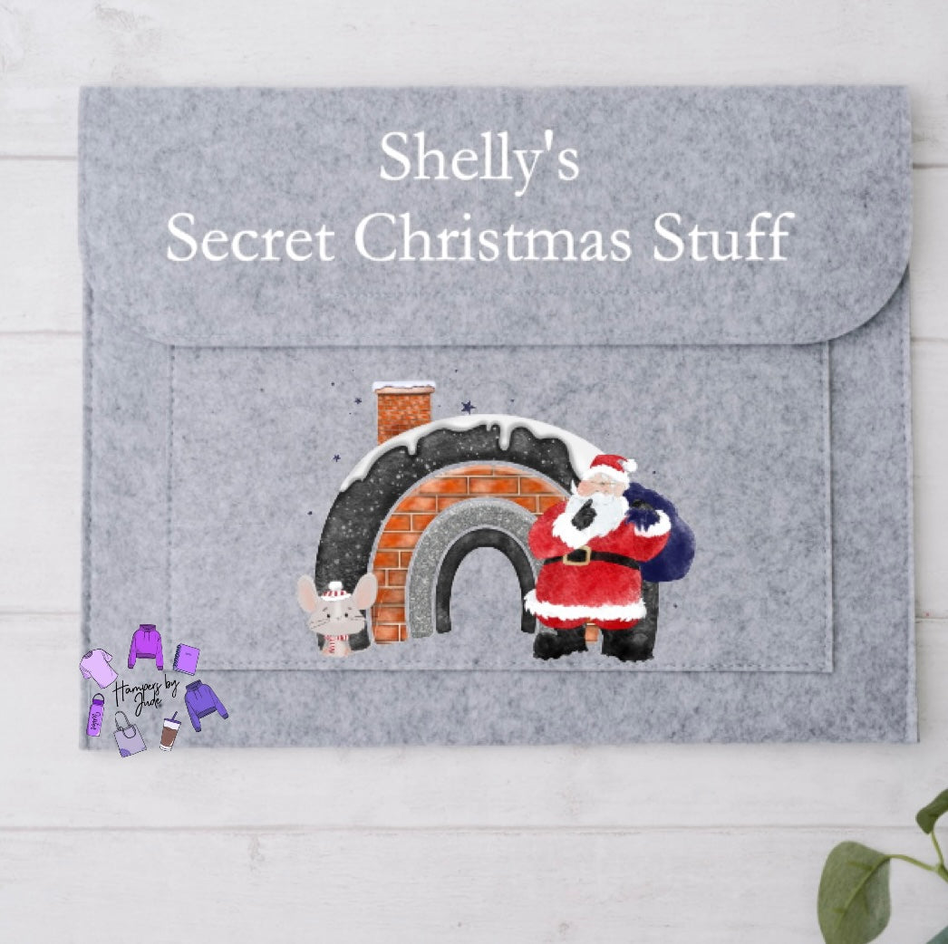 Christmas felt folder