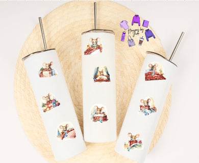 Christmas mice tumbler