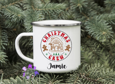 Enamel Christmas cup