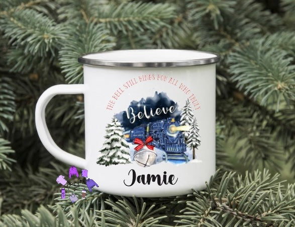 Believe enamel cup