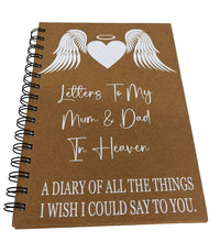 Load image into Gallery viewer, Letters to my in heaven notebook