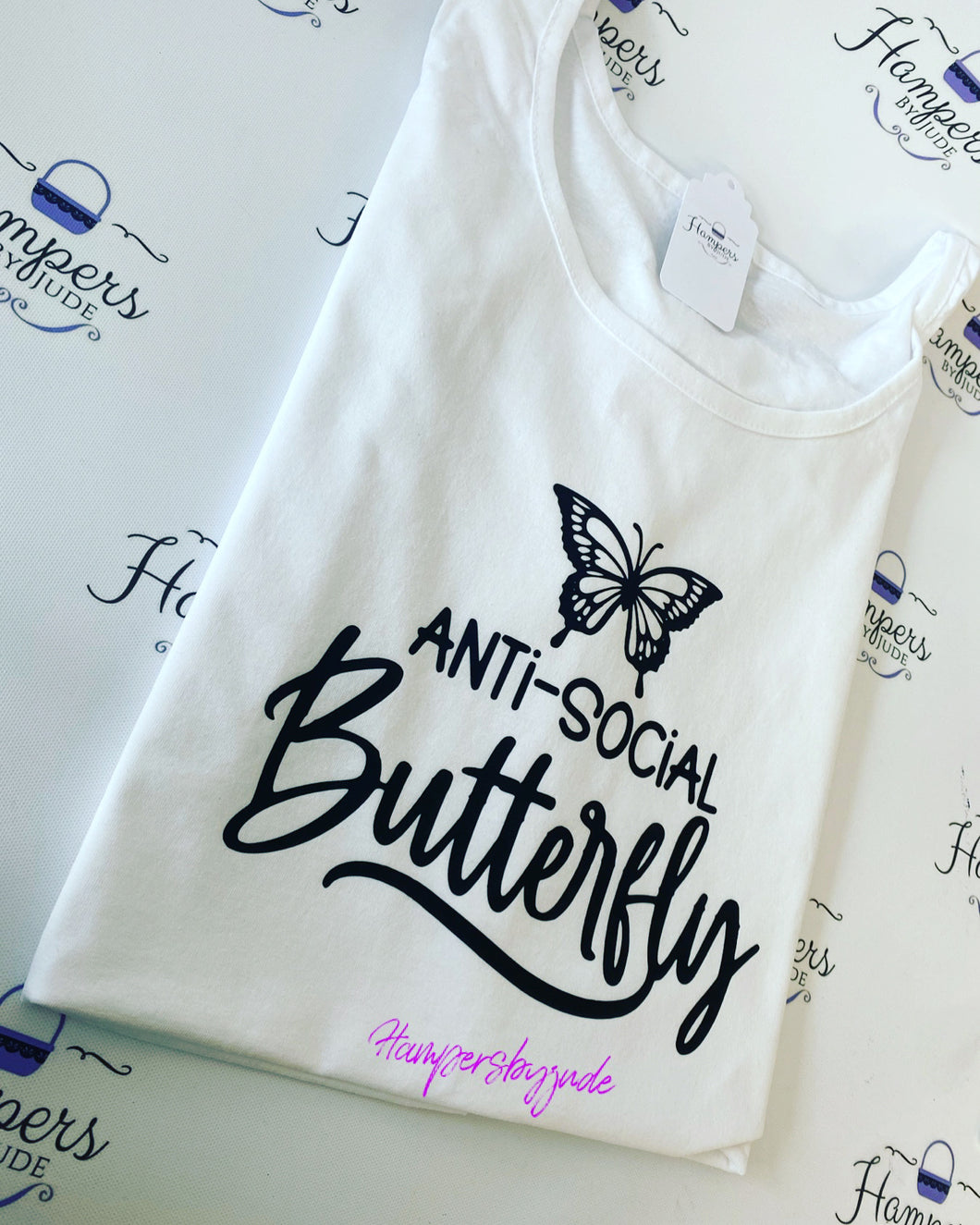 Anti social butterfly tshirt