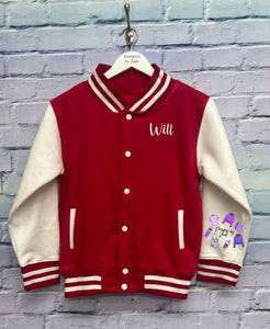 Varsity style childrens jacket