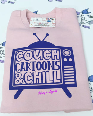 Couch cartoon chill