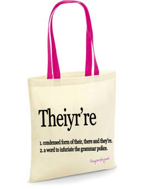 They Tote bag with pink handle