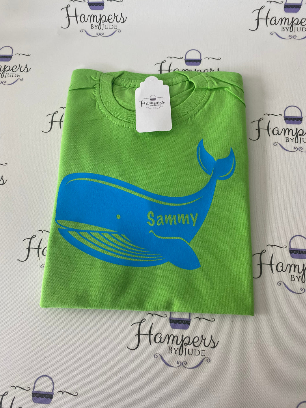 Whale personlised tshirt