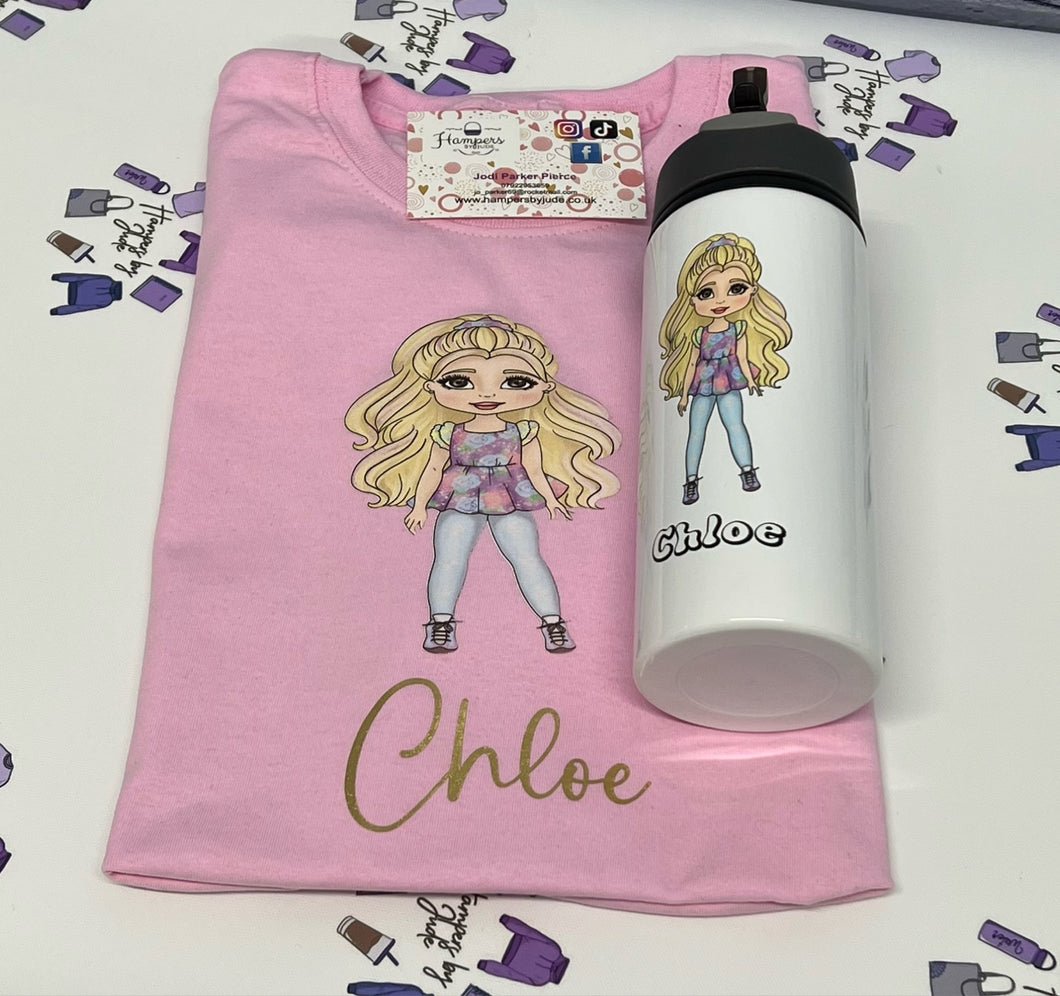 Tshirt and bottle set