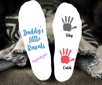 Daddy’s little rascal socks