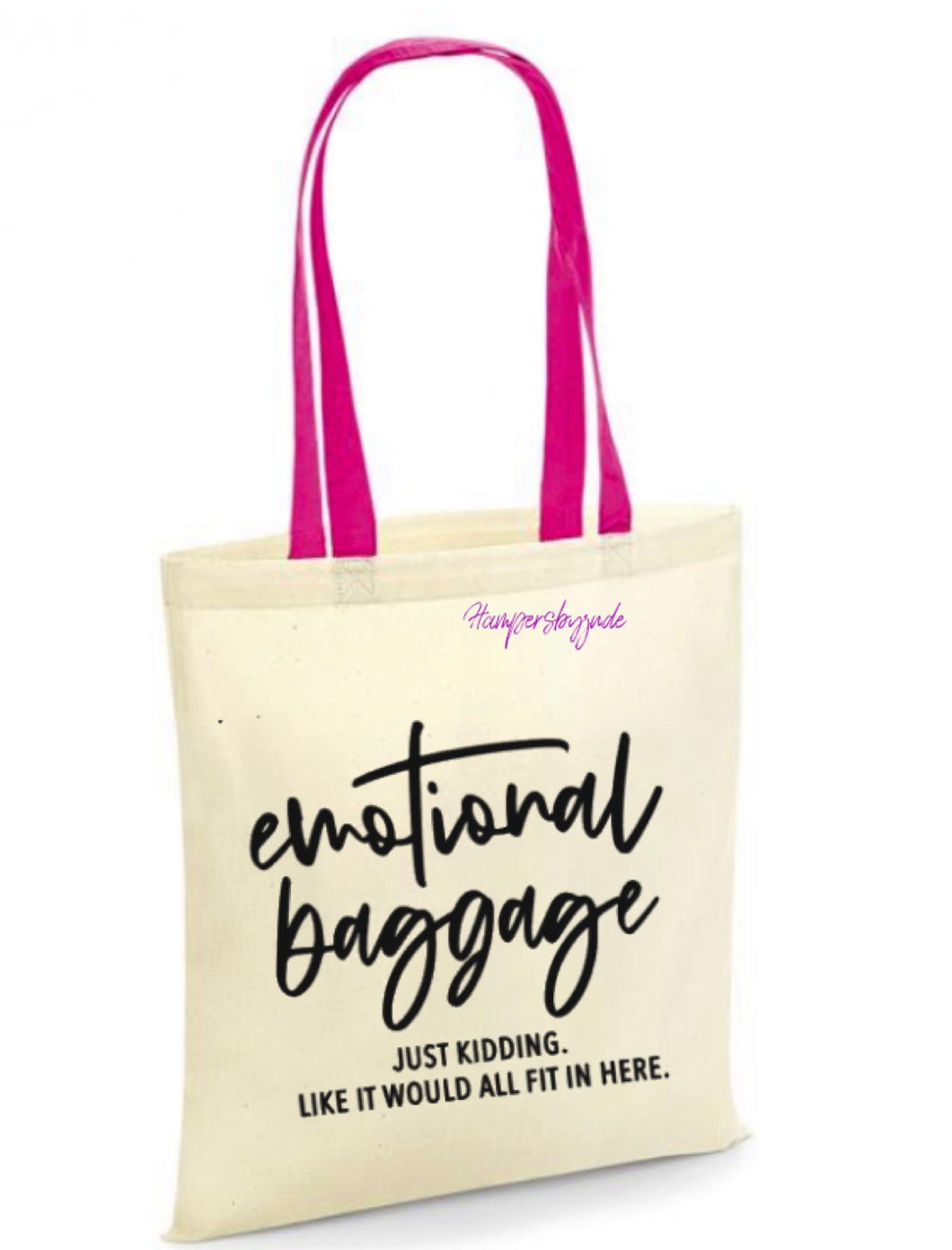 Emotional baggage tote bag