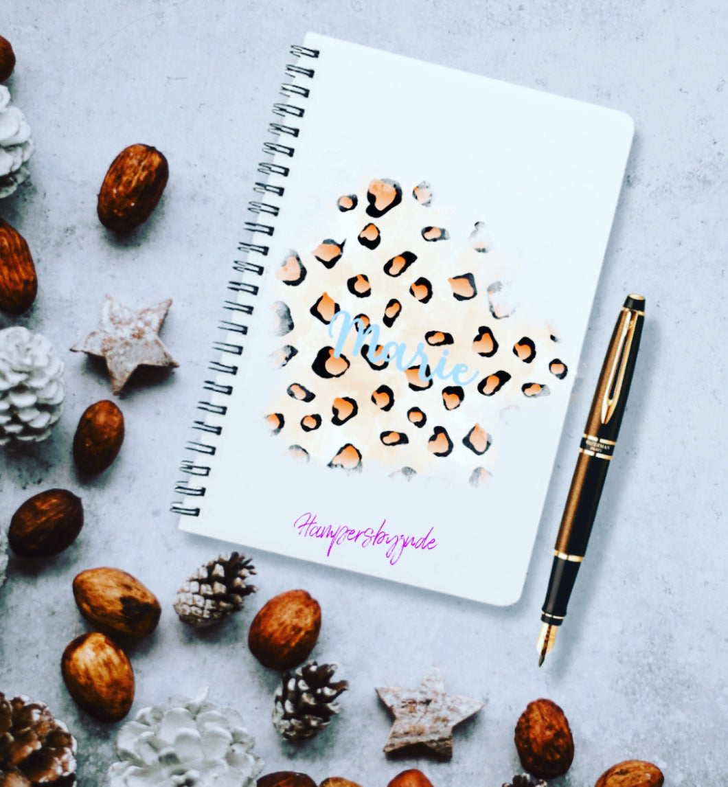 Animal print notebook