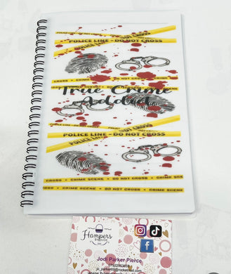 True crime addict notebook