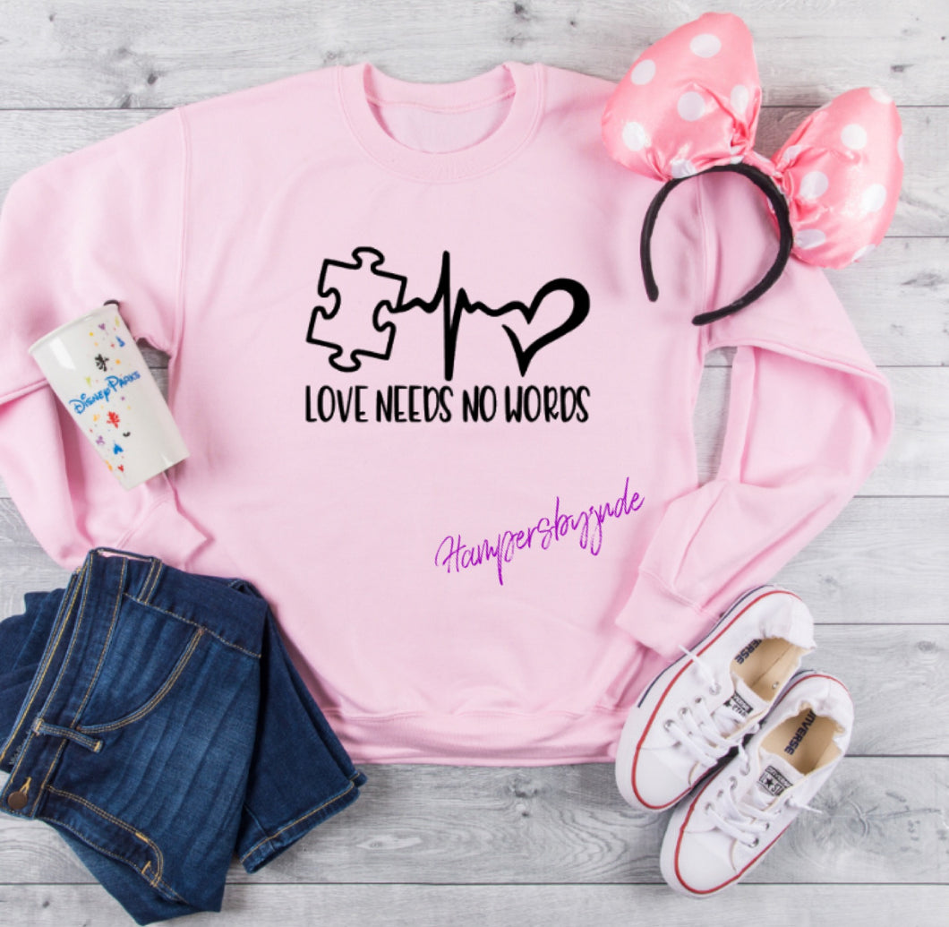 Love needs no words sweater