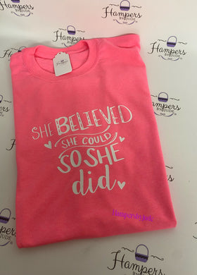 She believed she could