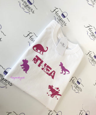 Girly Dino tshirt