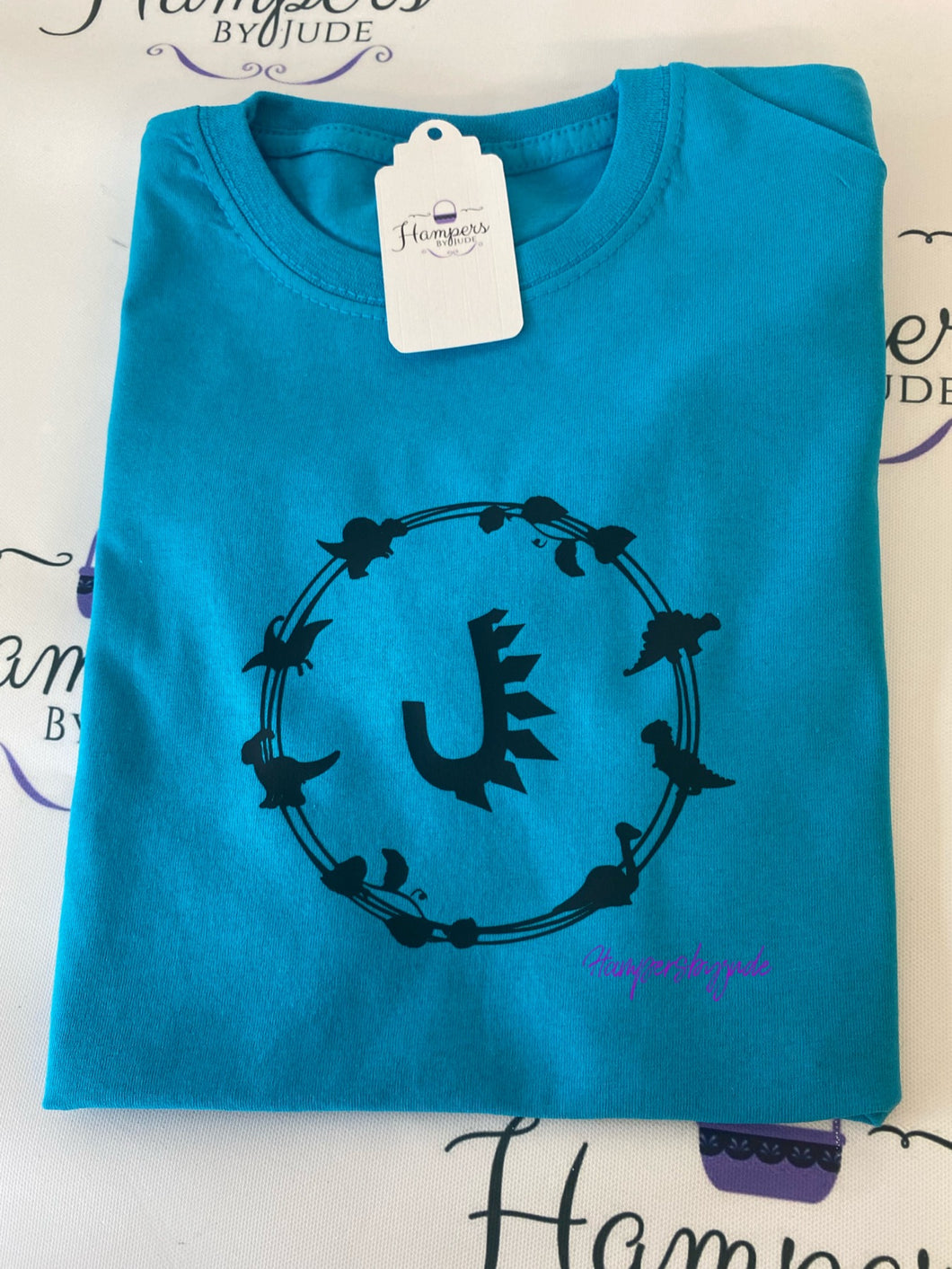 Dino wreath tshirt