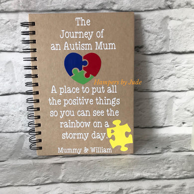 The journey of an autism mum notebook