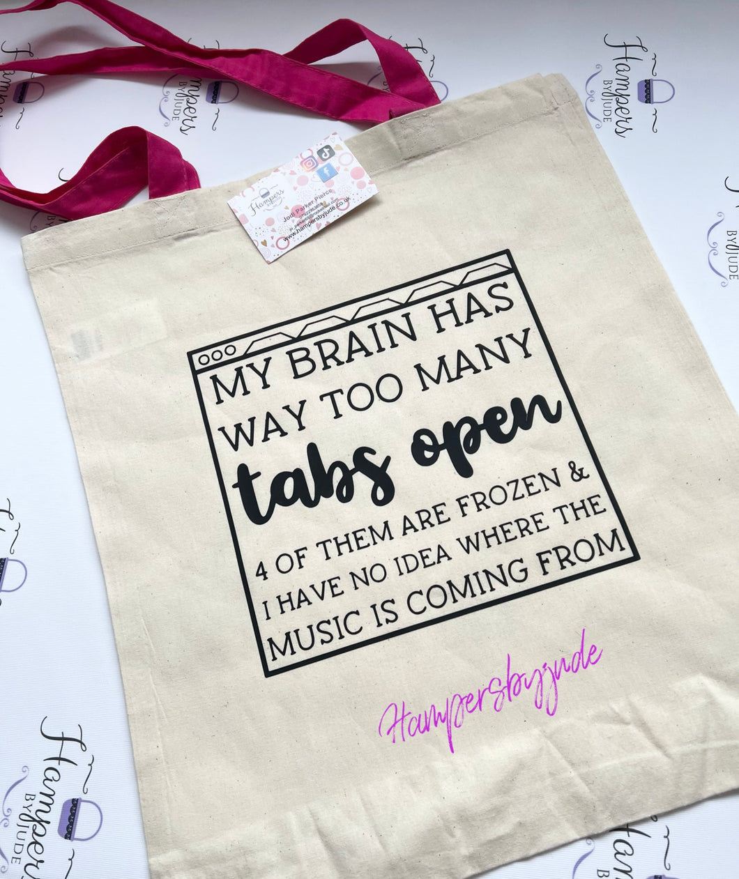 My brain has too many tabs tote