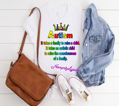 It takes a family autism tshirt