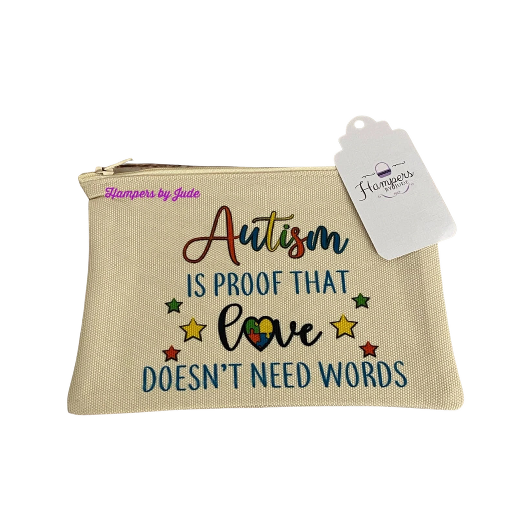 Autism is proof zip bag