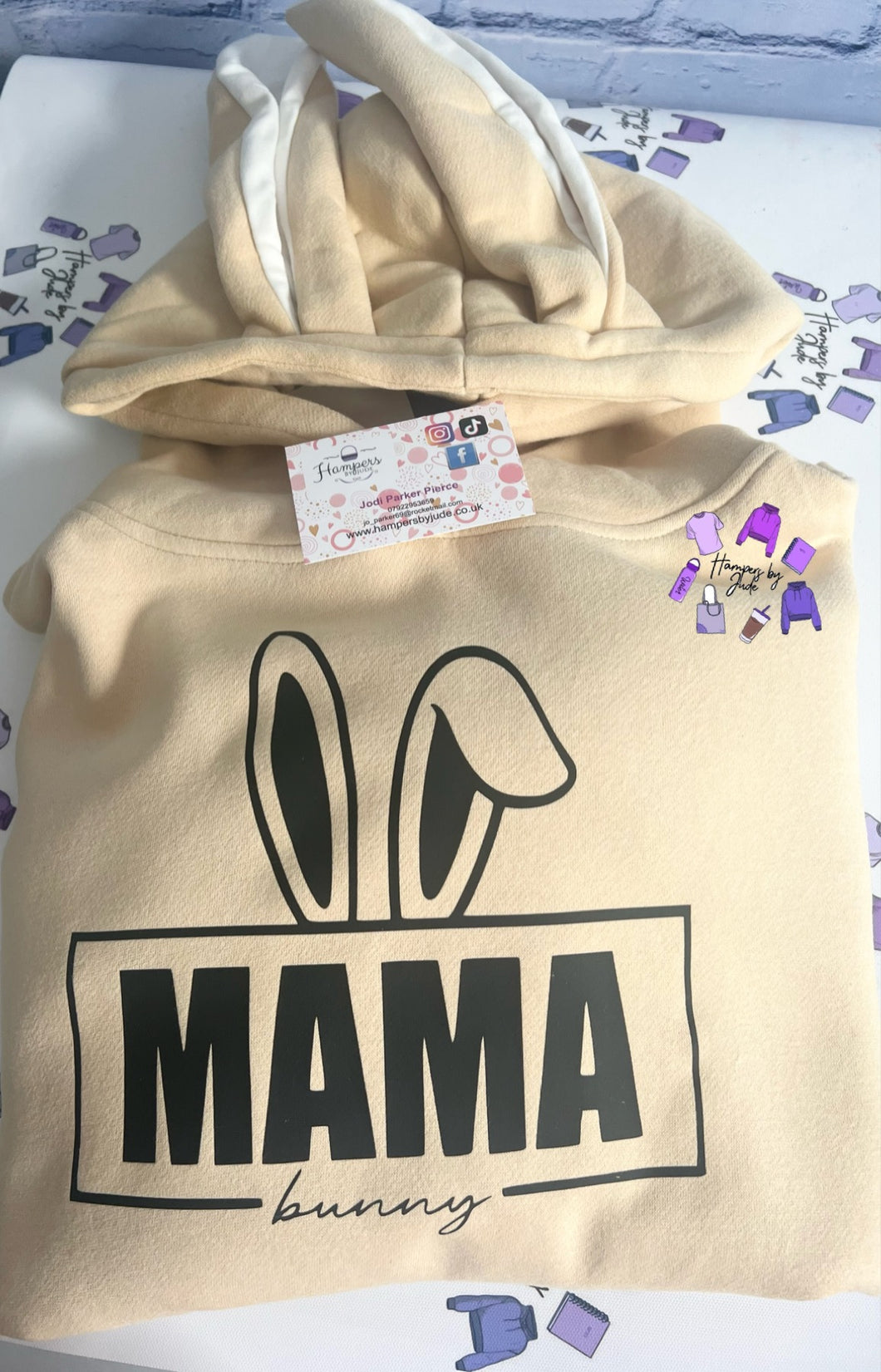 Mama bunny ear hoodie