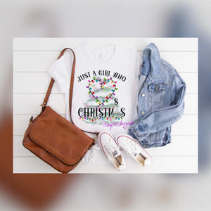 This girl loves Christmas tshirt