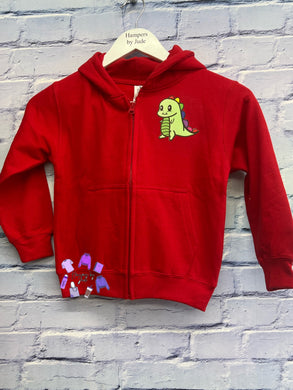 Dino zipped hoodie