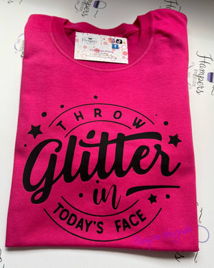 Throw glitter