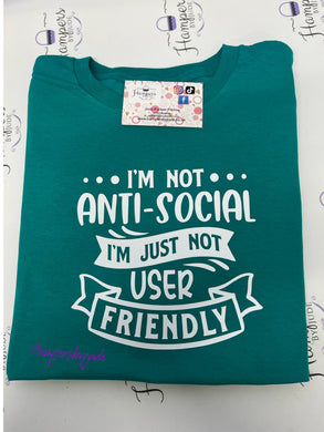 I’m not anti social