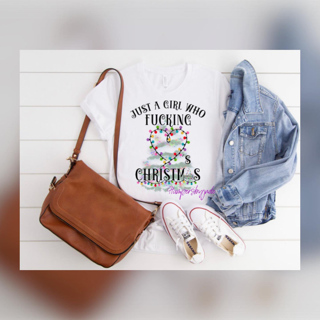 This girl loves Christmas tshirt