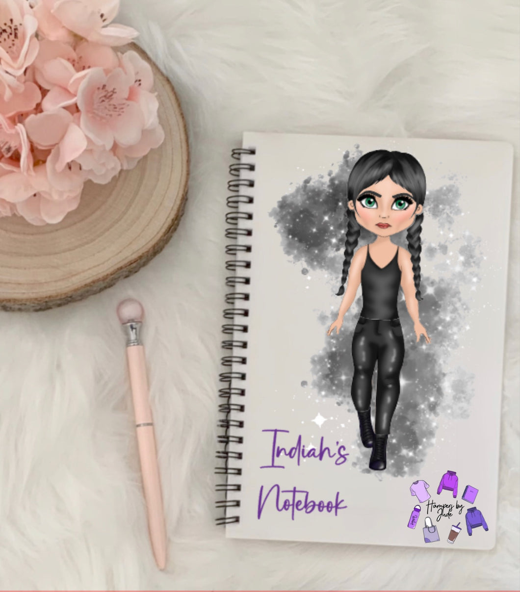 Gothic rock chick notebook