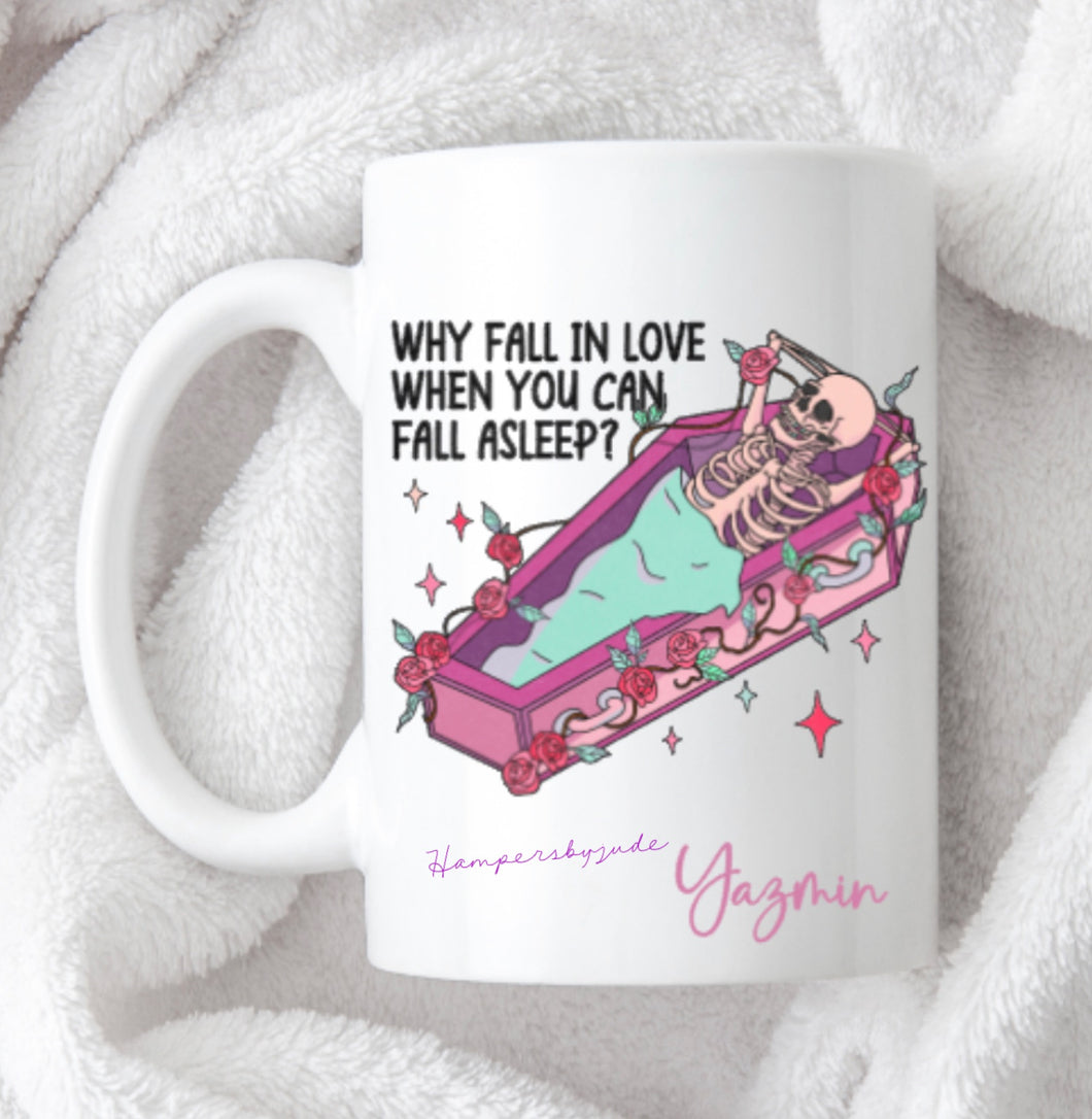 Why fall in love mug