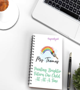 Paintbrush teacher notebook