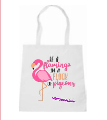 Be a flamingo tote bag