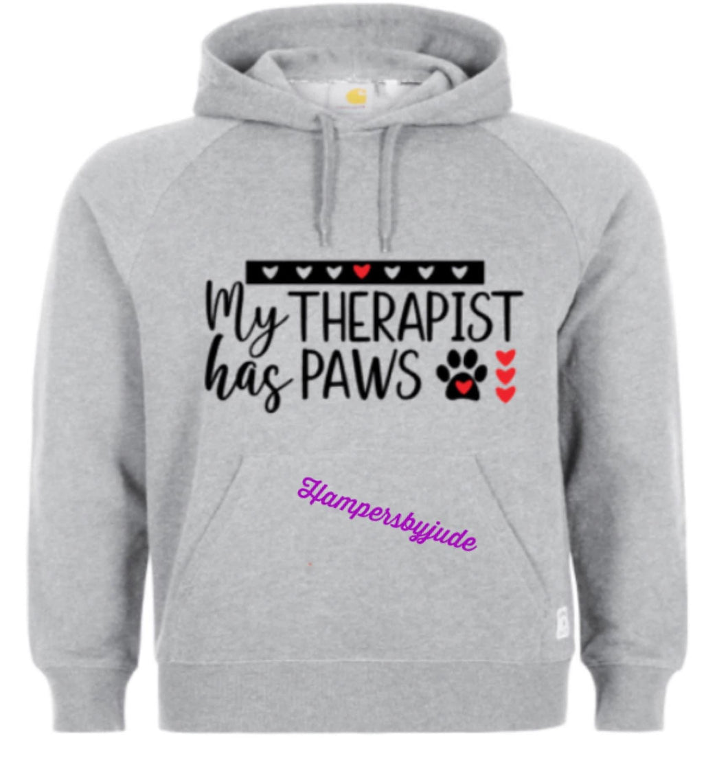 My therapist has paws hoodie