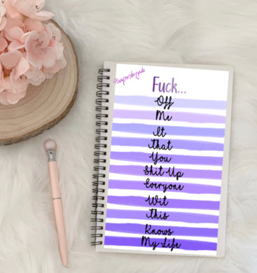 F word notebook