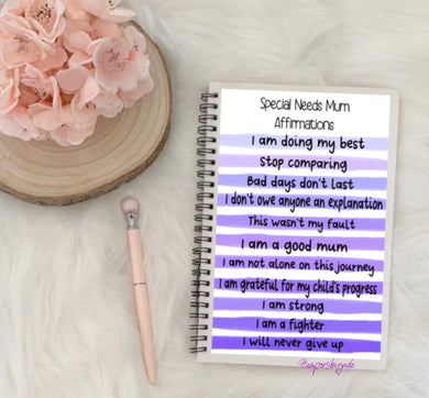 Special needs mum notebook