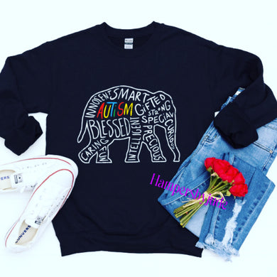 Autism elephant sweater