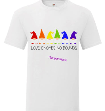 Love gnomes no bounds tshirt