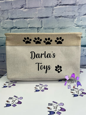 Dog toy storage box