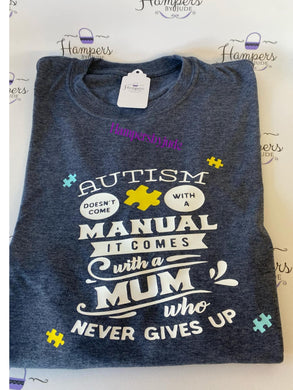 Autism manual tshirt