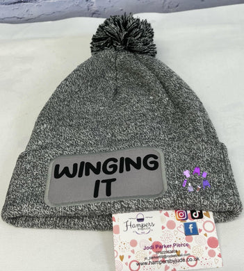 Winging it bobble hat